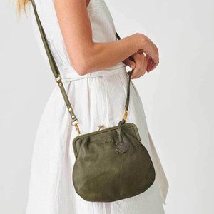Wanderers Travel Co The Versailles Evening Crossbody Purse Olive Green